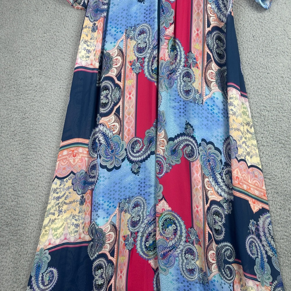 Johnny Was Jade Cordelia Easy Midi Dress Womens Small Multi Paisley Boho NEW - Picture 14 of 16